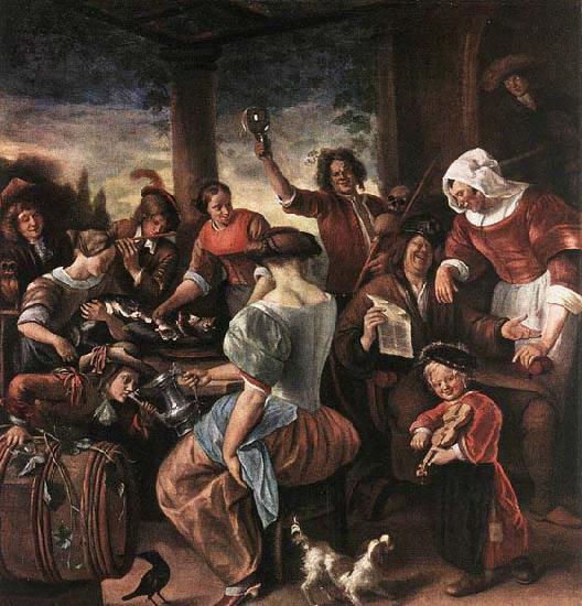 Jan Steen A Merry Party Sweden oil painting art